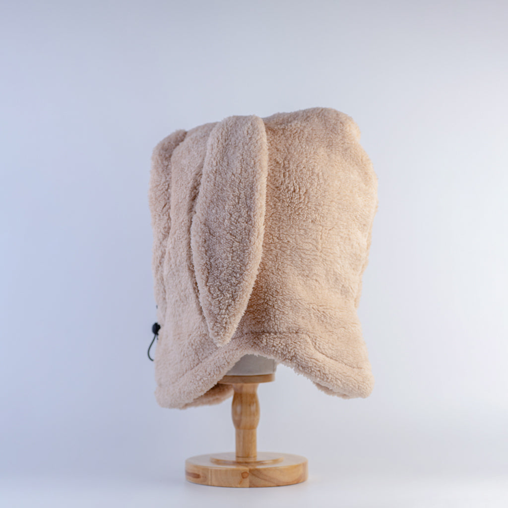 Plushy Warmy Bunny Style Helmet Hood