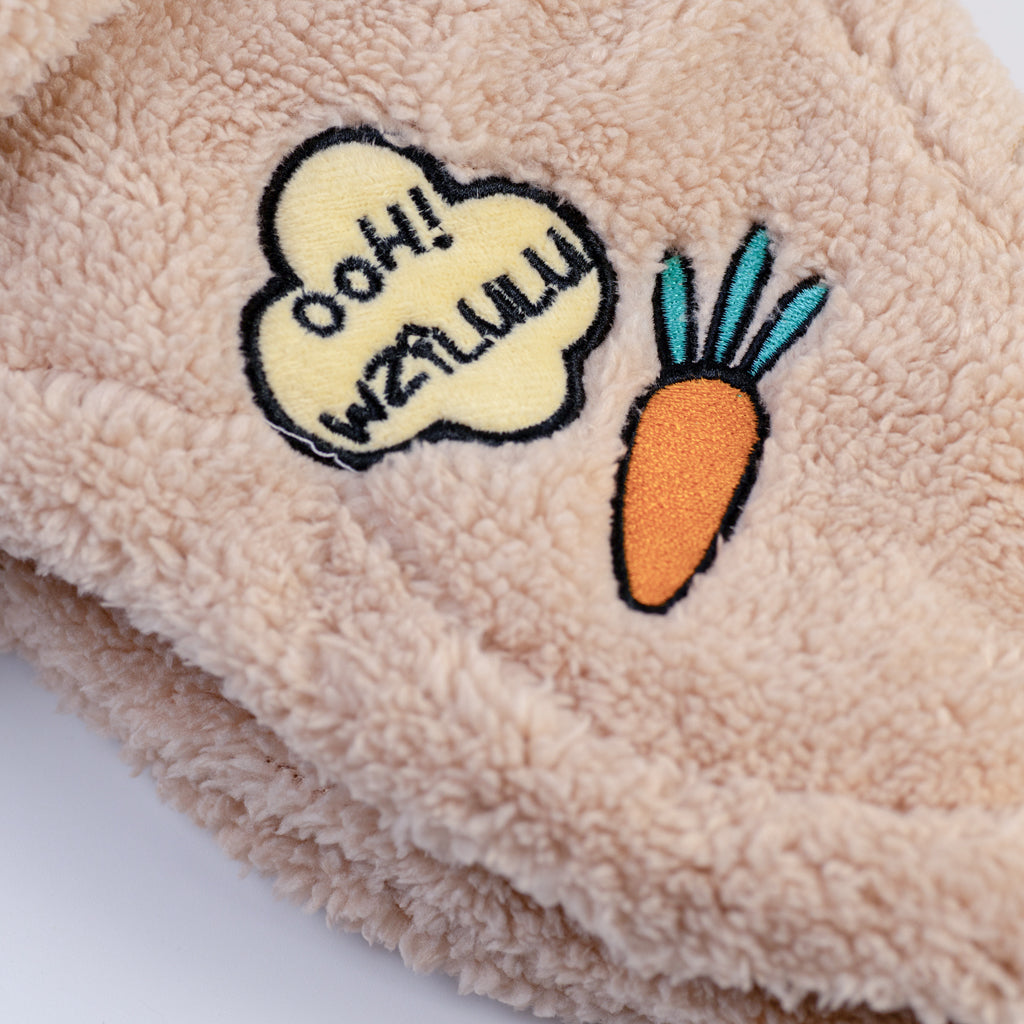 Plushy Warmy Bunny Style Helmet Hood
