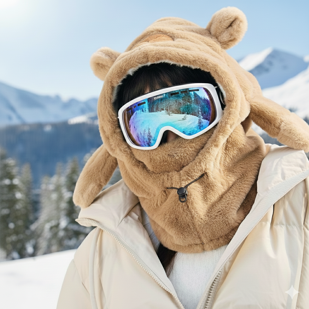 NEW Plushy Warmy Kapibala Helmet Hood